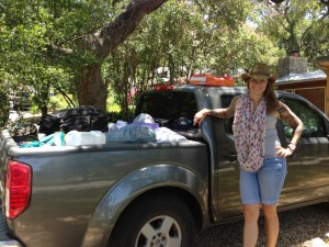 Liz & packed truck (1024x768)